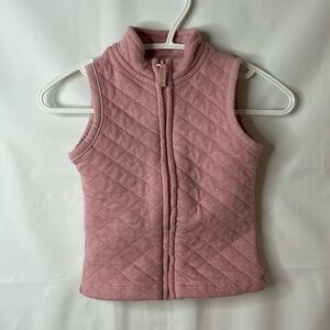 Chick pea baby girl quilted vest size 0-3 months pretty pink